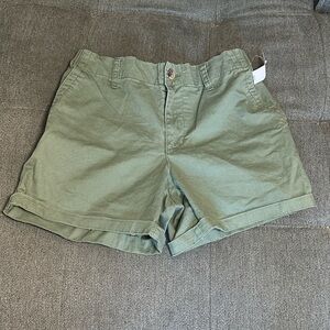 Women's Green Casual Shorts